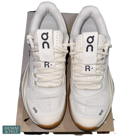 NEW On Running The Roger Pro Tennis Shoes Ivory Chambray Womens 7.5 Carbon Gym - Picture 8 of 15